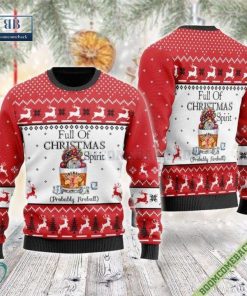 Fireball Full Of Christmas Spirit Ugly Sweater