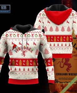 Fireball Santa Hat Christmas Ugly Christmas Sweater Hoodie Zip Hoodie Bomber Jacket