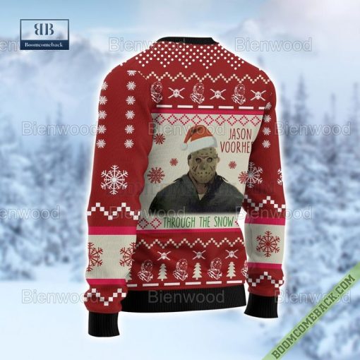 Friday The 13th Jason Voorhees Through The Snow Christmas Sweater