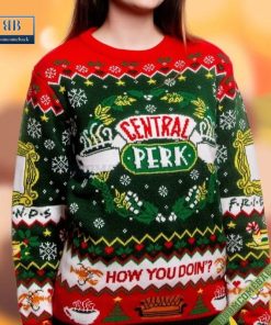 friends tv series central perk how you doin christmas sweater gift for adult and kid 5 EVebH