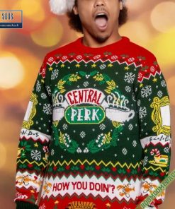 friends tv series central perk how you doin christmas sweater gift for adult and kid 7 EwlZb