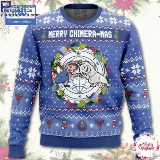 Fullmetal Alchemist Merry Chimera-mas Ugly Christmas Sweater