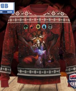 Game MTG Demonic Tutor Ugly Knitted Sweater