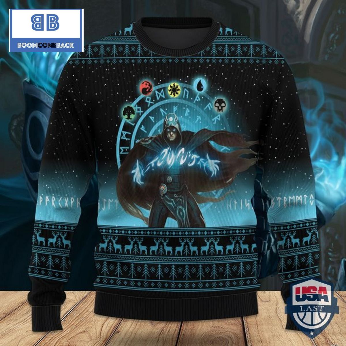 Game MTG Jace the Mind Sculptor Ugly Knitted Sweater