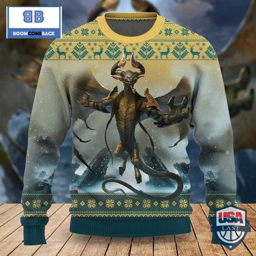 Game MTG Nicol Bolas The Arisen Ugly Woolen Sweater