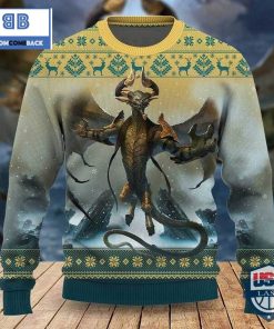 game mtg nicol bolas the arisen ugly woolen sweater 3 wblTk