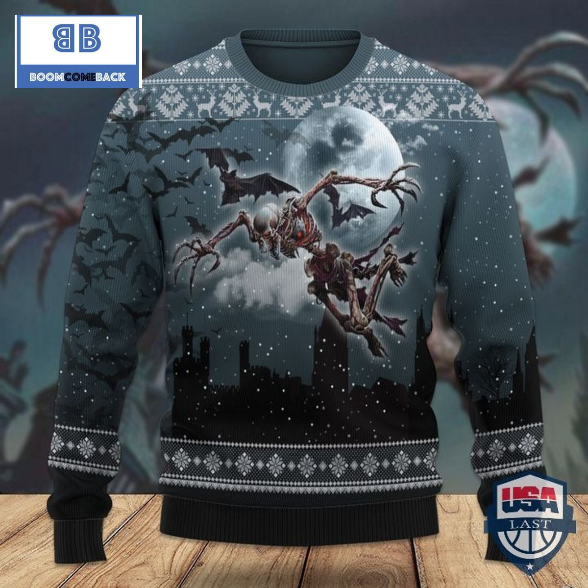 Game MTG Skeletal Vampire Ugly Woolen Sweater