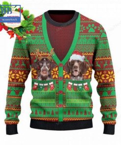german shorthaired pointer cardigan costume ugly christmas sweater 3 Sqm6v