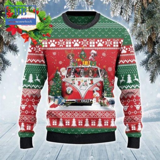 German Shorthaired Pointer Christmas Van Ugly Christmas Sweater