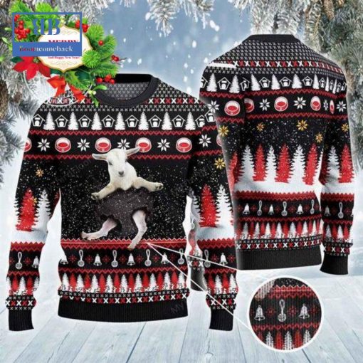 Goat Baby In Pocket Ugly Christmas Sweater