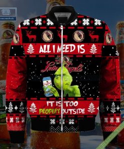 grinch all i need is leinenkugels it is too peopley outside ugly christmas sweater hoodie zip hoodie bomber jacket 4 XrSa2