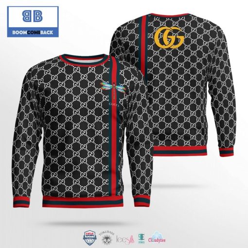 Gucci Dragonfly 3D Ugly Sweater