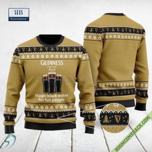 Guinness Beer Magic Black Water For Fun People Christmas Sweater