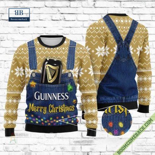 Guinness Beer Merry Christmas Xmas Ugly Sweater