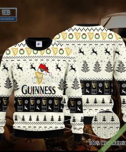 Guinness Santa Hat Christmas Ugly Christmas Sweater Hoodie Zip Hoodie Bomber Jacket