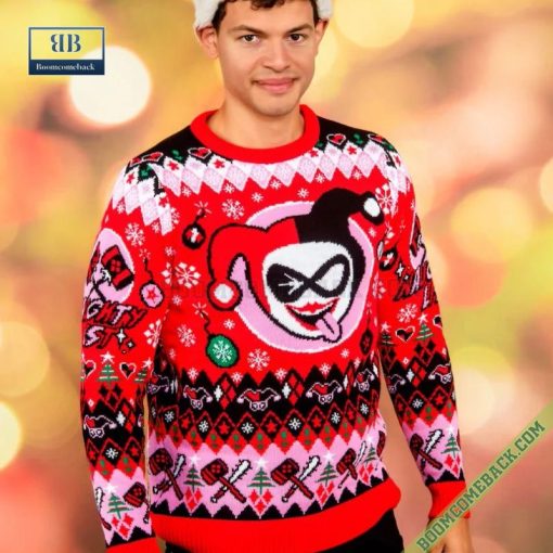 Harley Quinn Hey Puddin! 3D Ugly Christmas Sweater Gift For Adult And Kid