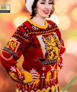 harry potter gryffindors logo ugly christmas sweater 5 gplbq