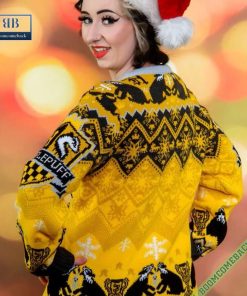 harry potter hufflepuff house ugly christmas sweater gift for adult and kid 3 EdeZY
