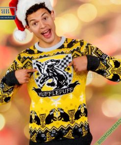 harry potter hufflepuff house ugly christmas sweater gift for adult and kid 5 gYajs