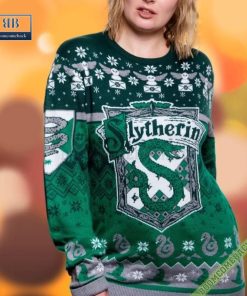 Harry Potter Slytherin Christmas Ugly Sweater Jumper Gift For Adult And Kid