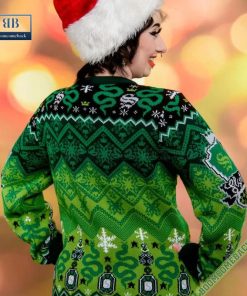 harry potter slytherin house 3d ugly christmas sweater gift for adult and kid 3 H93x3