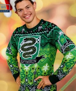 harry potter slytherin house 3d ugly christmas sweater gift for adult and kid 5 M8Y2b