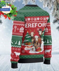 hereford cattle christmas tree snowman style 1 ugly christmas sweater 5 GuxIN