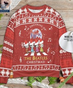 im dreaming of the beatles christmas ugly sweater 3 AjTsi