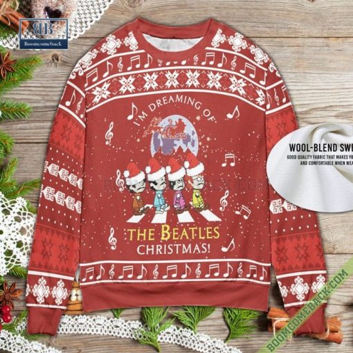 I’m Dreaming Of The Beatles Christmas Ugly Sweater