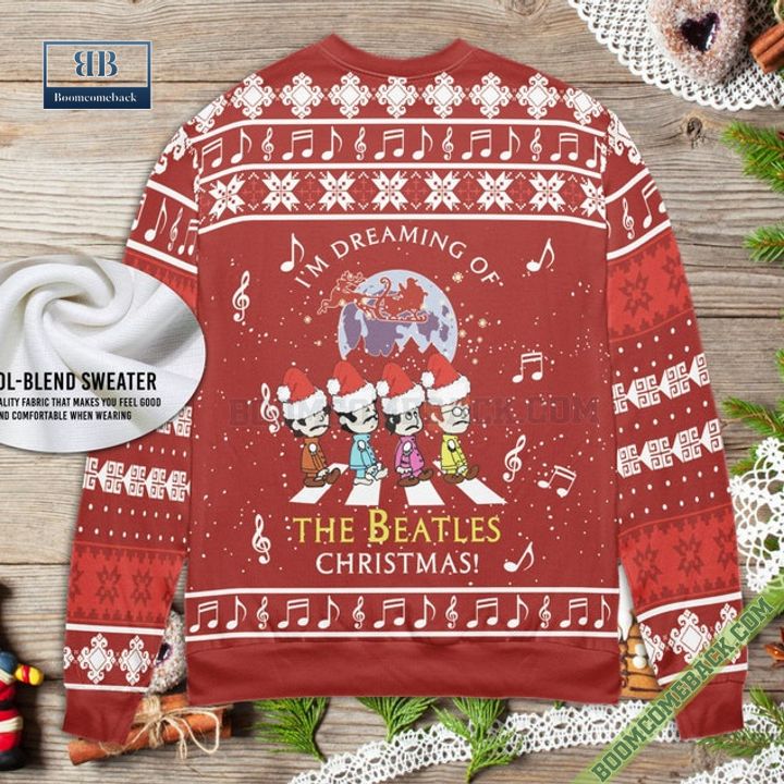 I'm Dreaming Of The Beatles Christmas Ugly Sweater