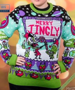 invader zim merry jingly ugly christmas sweater gift for adult and kid 5 IvRhk