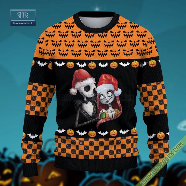 Jack And Sally The Nightmare Before Christmas Wool Sweater