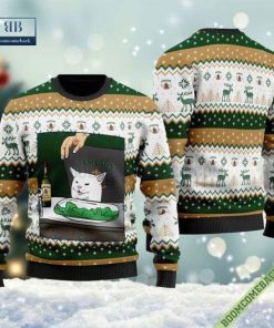Jameson Irish Whiskey Cat Meme Christmas Ugly Sweater