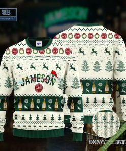Jameson Santa Hat Christmas Ugly Christmas Sweater Hoodie Zip Hoodie Bomber Jacket