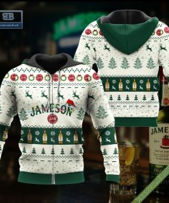 jameson santa hat christmas ugly christmas sweater hoodie zip hoodie bomber jacket 3 zhFC1