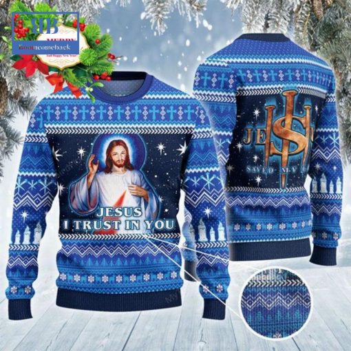 Jesus I Trust In You Ugly Christmas Sweater