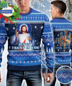 jesus i trust in you ugly christmas sweater 3 KdPmp