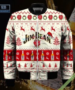 jim beam santa hat christmas ugly christmas sweater hoodie zip hoodie bomber jacket 4 ZVdLw