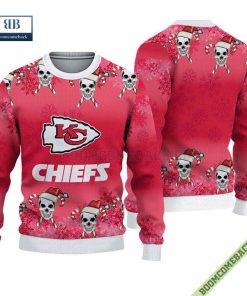 Kansas City Chiefs Christmas Skull Ugly Knitted Sweater