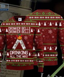 Ketel One Drinker Bells Drinker Bells Drinking All The Way Ugly Christmas Sweater