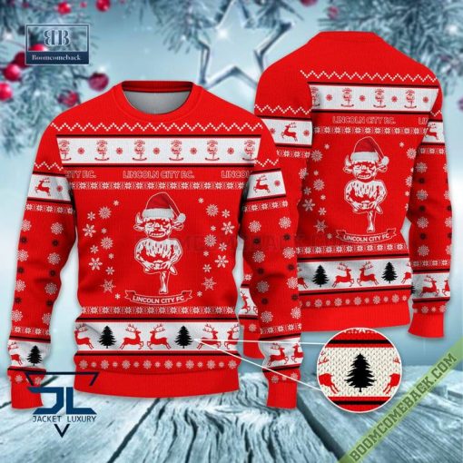 Lincoln City FC Trending Ugly Christmas Sweater