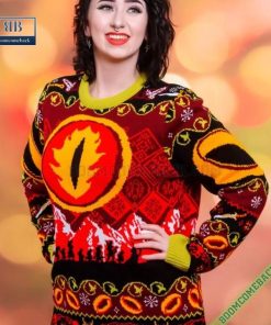 lord of the rings eye of sauron christmas sweater jumper 5 nWDVP
