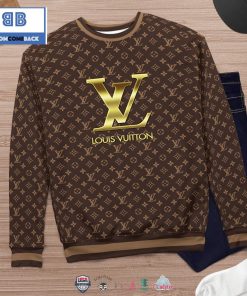 louis vuitton brown 3d ugly sweater 3 or5pd