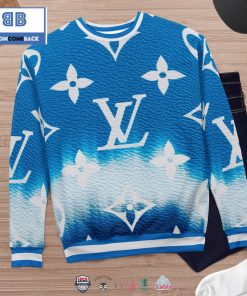 louis vuitton leather texture 3d ugly sweater 2 gvG5u