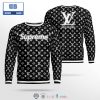 Louis Vuitton White Red 3D Ugly Sweater