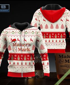 makers mark santa hat christmas ugly christmas sweater hoodie zip hoodie bomber jacket 3 2WiFq