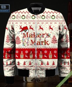 makers mark santa hat christmas ugly christmas sweater hoodie zip hoodie bomber jacket 4 gE97q