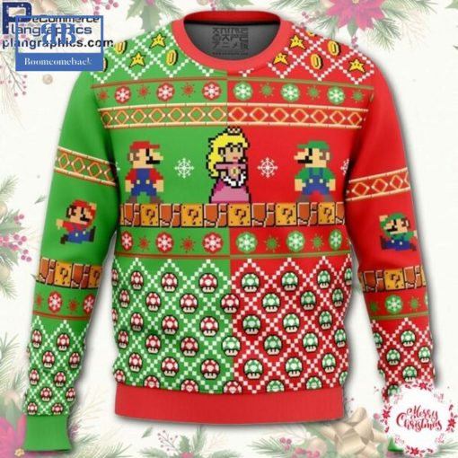 Mario Bros Ugly Christmas Sweater