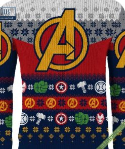 marvel avengers assemble 3d ugly christmas sweater gift for adult and kid 5 UGYDi
