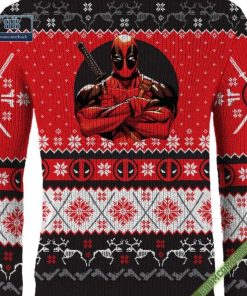 marvel comics deadpool ugly christmas sweater 5 3SPoK